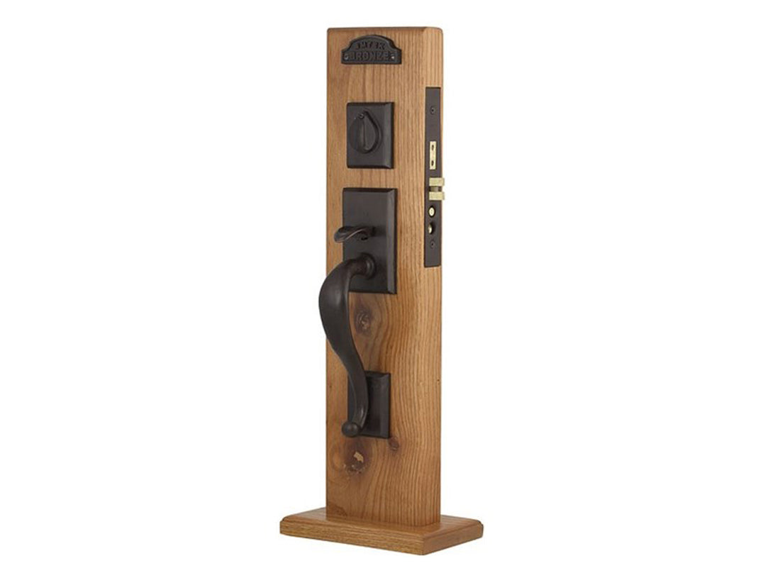 Emtek Rectangular Sectional Mortise Entry Handleset