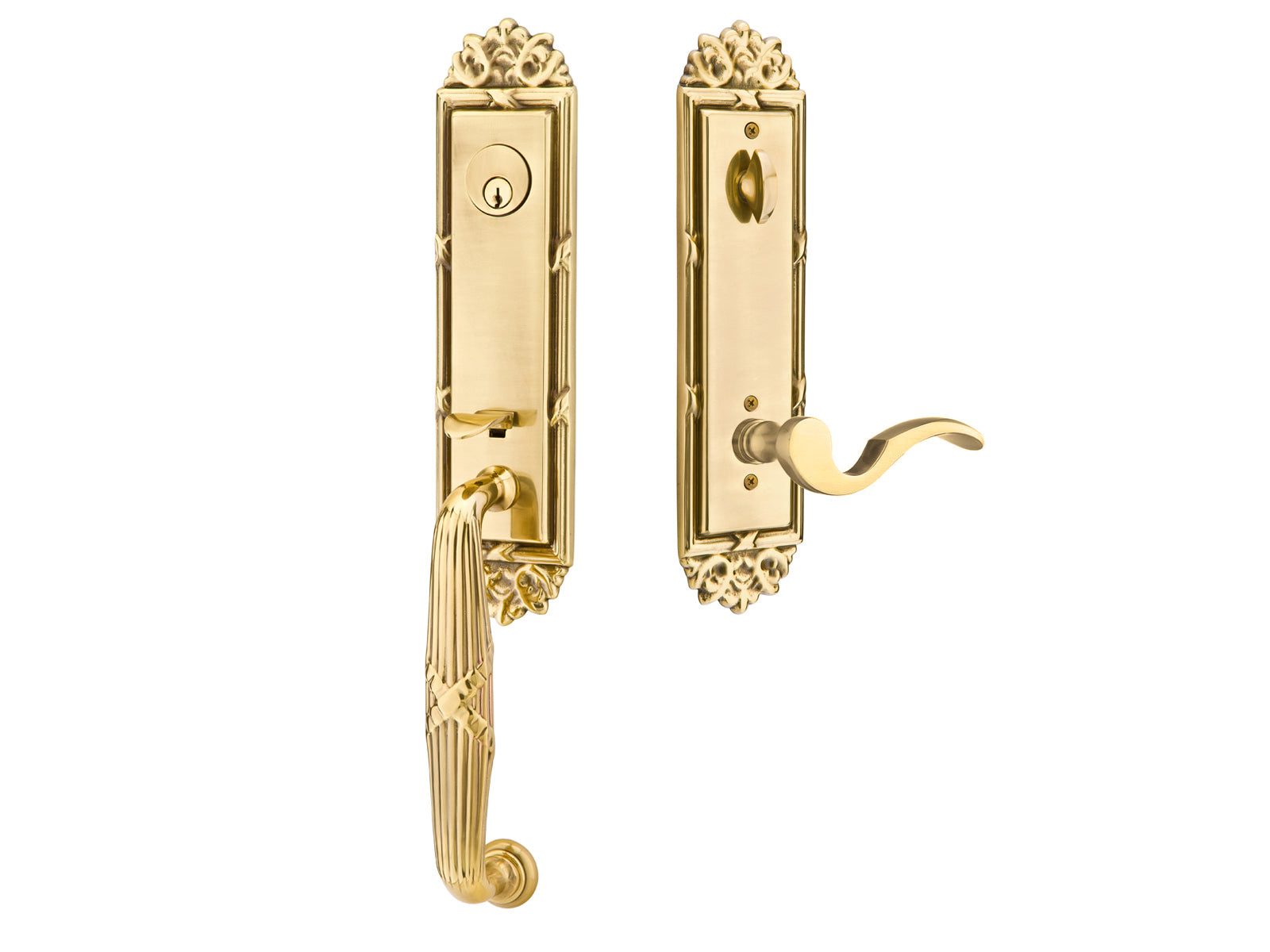 Emtek Regency Mortise Entry Handleset French Antique US7