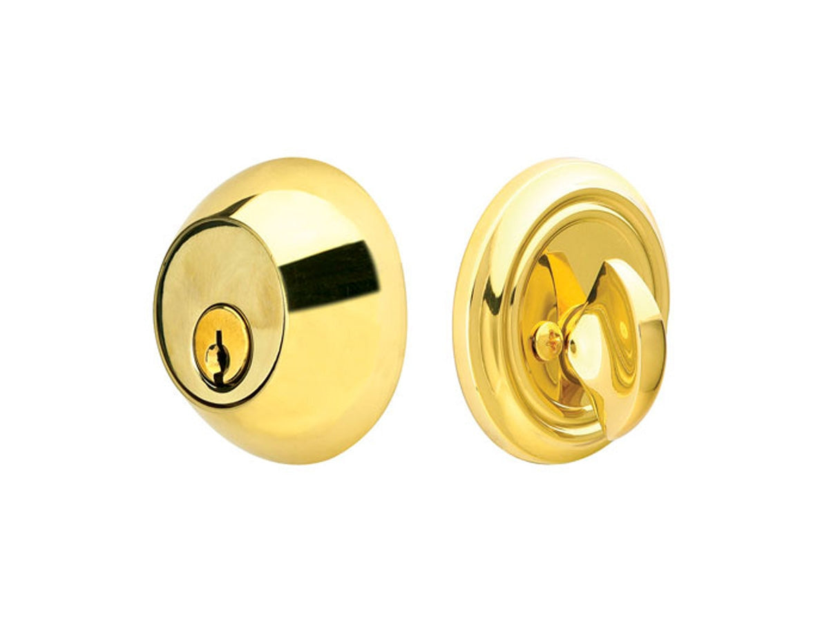 Emtek Brass Regular Deadbolt Polished Brass US3