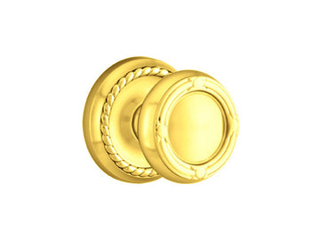 Emtek Ribbon & Reed Brass Knob Polished Brass US3