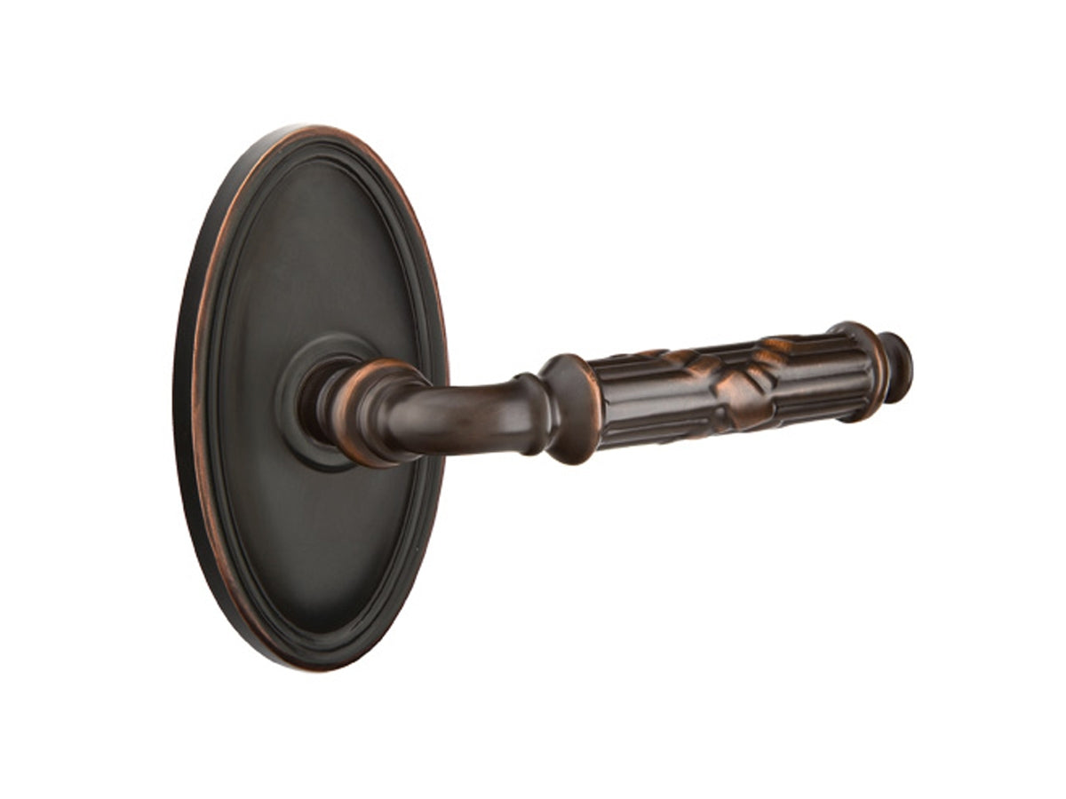 Emtek Ribbon & Reed Lever Oil Rubbed Bronze US10B