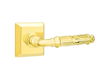 Emtek Ribbon & Reed Lever Polished Brass US3