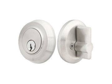 Emtek Round Deadbolt Brushed Stainless Steel