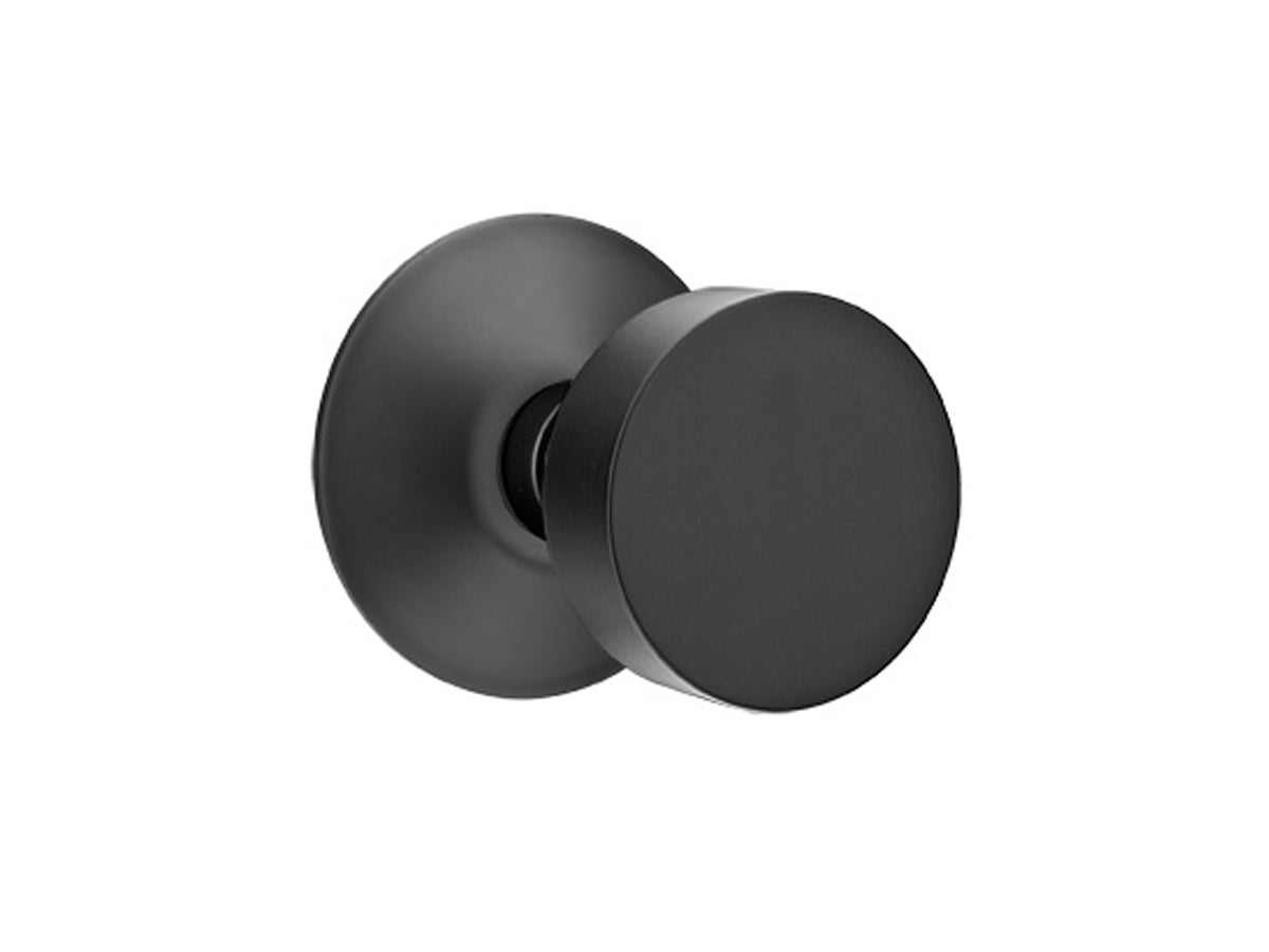 Emtek Round Brass Knob Flat Black US19