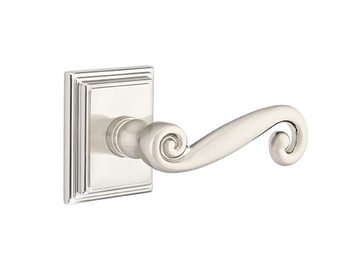 Emtek Rustic Lever Satin Nickel US15