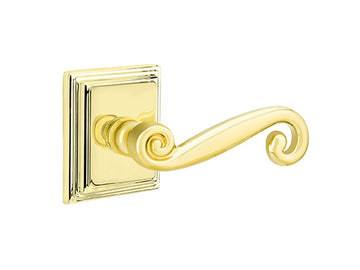 Emtek Rustic Lever Polished Brass US3