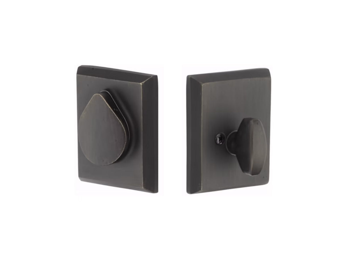 Emtek Rustic Modern Rectangular Deadbolt