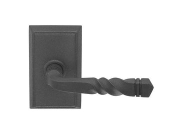 Emtek San Carlos Lever Flat Black Steel FBS