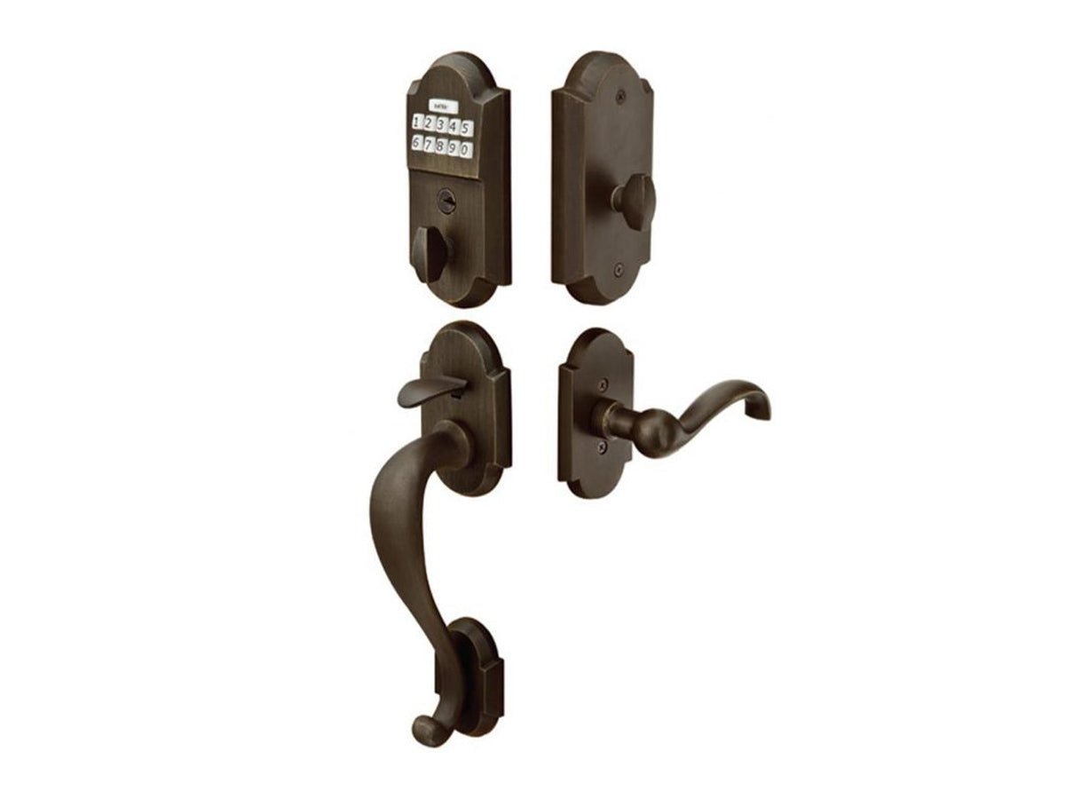 Emtek Sandcast Bronze Keypad Entryset Medium Bronze Patina MB