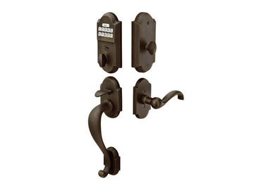 Emtek Sandcast Bronze Keypad Entryset Medium Bronze Patina MB