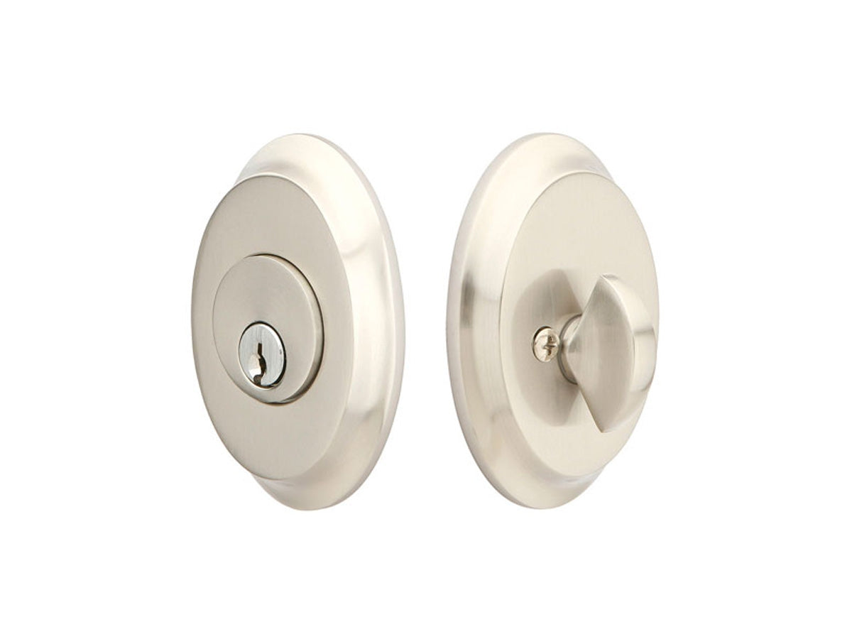 Emtek Brass Saratoga Deadbolt Satin Nickel US15