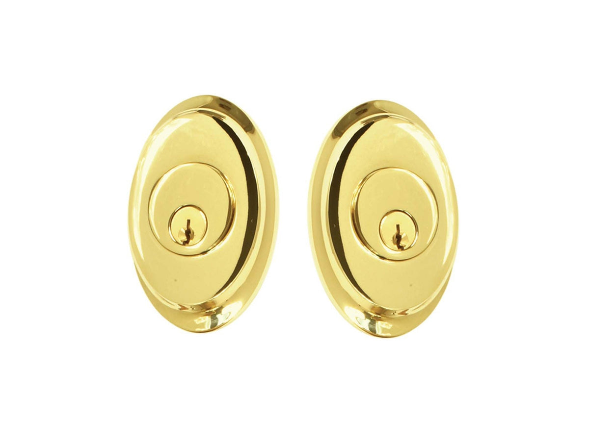 Emtek Brass Saratoga Deadbolt Polished Brass US3