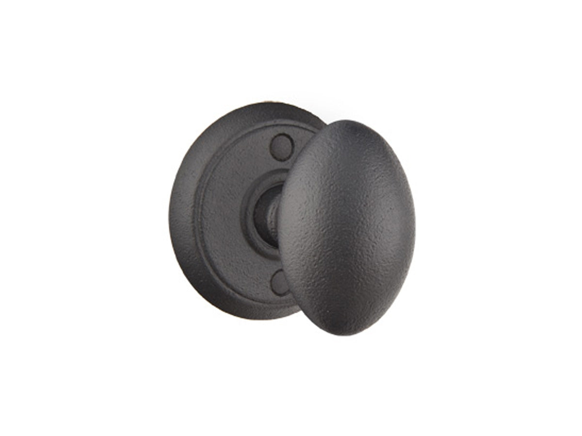 Emtek Savannah Knob Flat Black Steel FBS