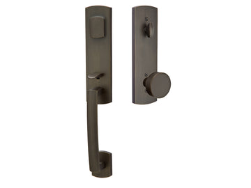 Emtek Sonoma Mortise Entry Handleset Medium Bronze Patina MB
