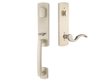 Emtek Sonoma Mortise Entry Handleset Tumbled White Bronze TWB