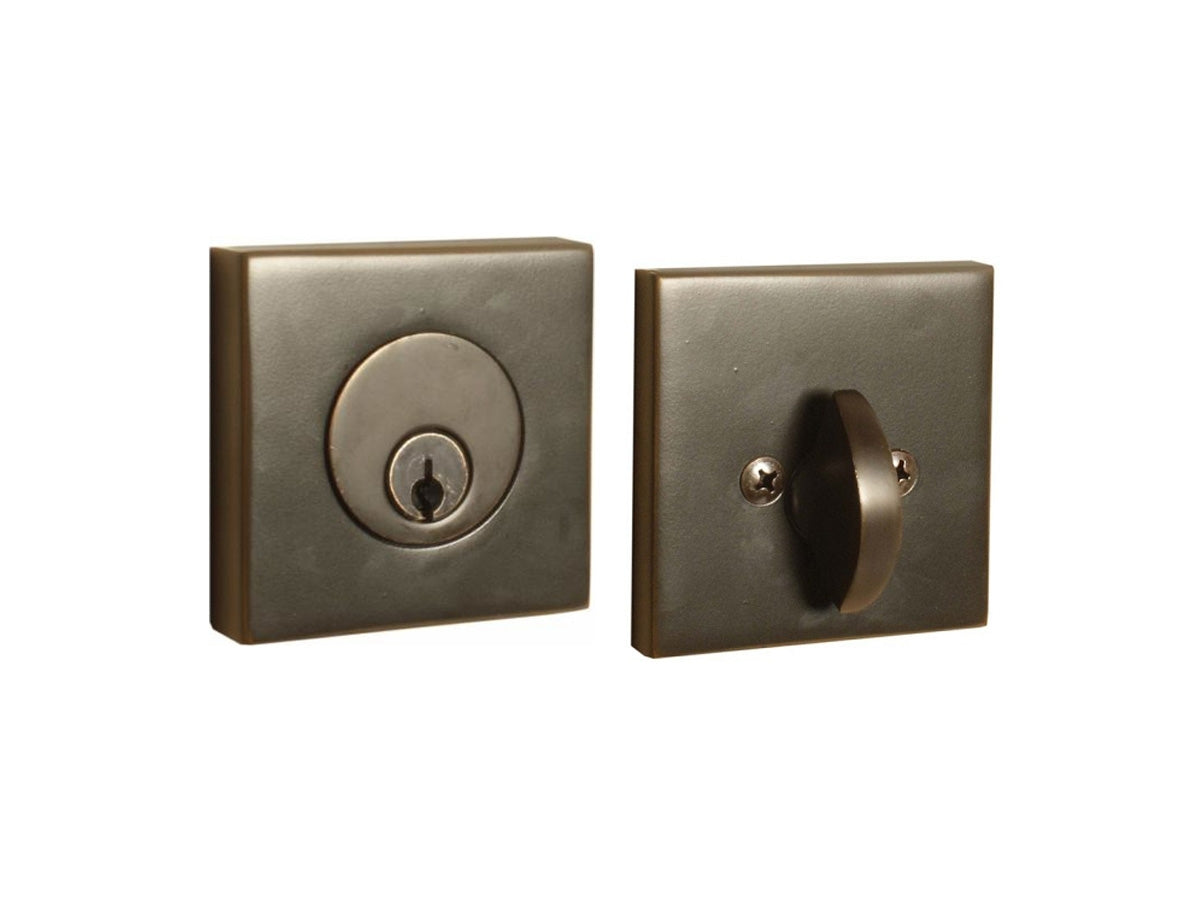 Emtek Brass Square Deadbolt Oil Rubbed Bronze US10B