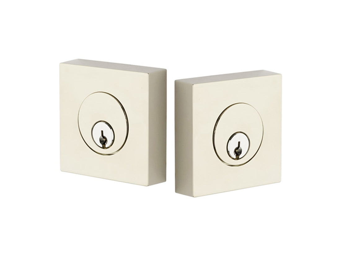 Emtek Brass Square Deadbolt Polished Nickel US14