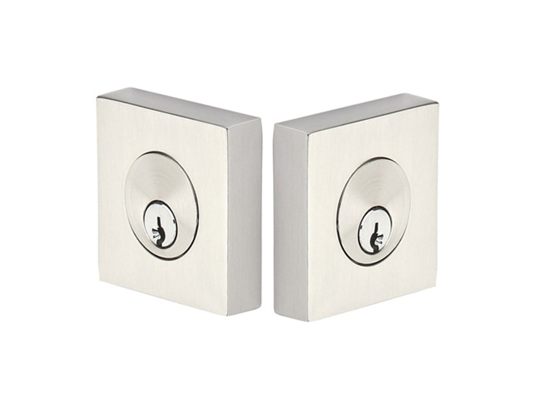 Emtek Brass Square Deadbolt Satin Nickel US15
