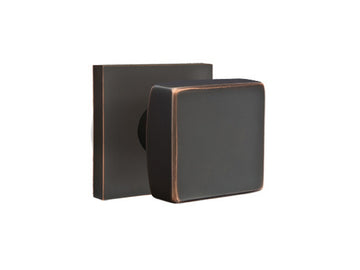 Emtek Square Brass Knob Oil Rubbed Bronze US10B