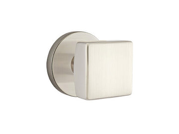 Emtek Square Brass Knob Satin Nickel US15