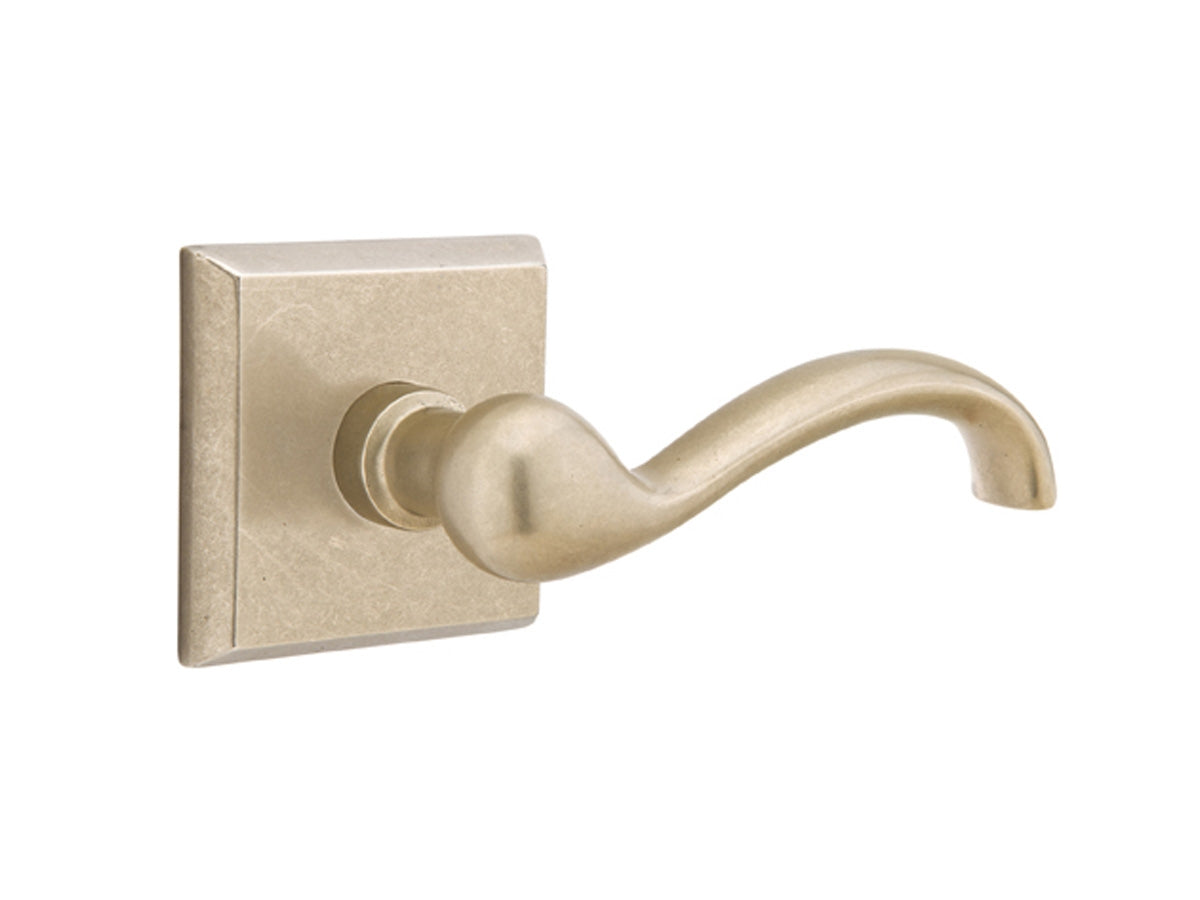 Emtek Teton Lever Tumbled White Bronze TWB