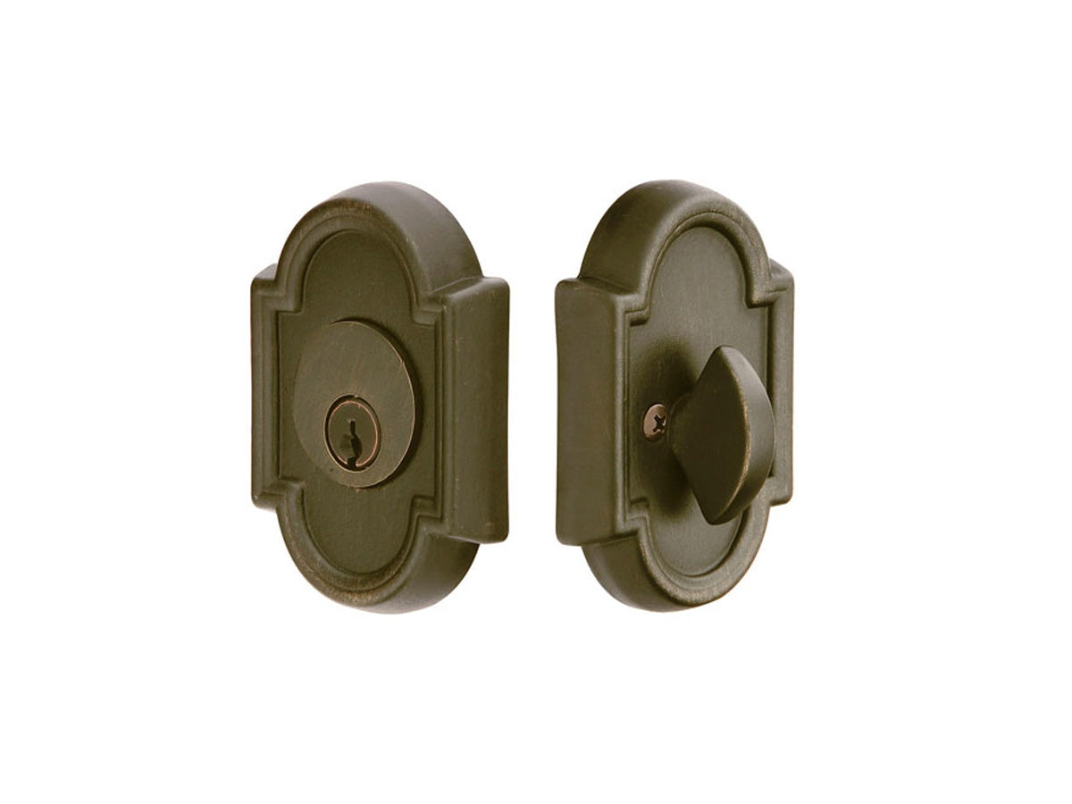 Emtek Tuscany #11 Deadbolt Medium Bronze Patina MB
