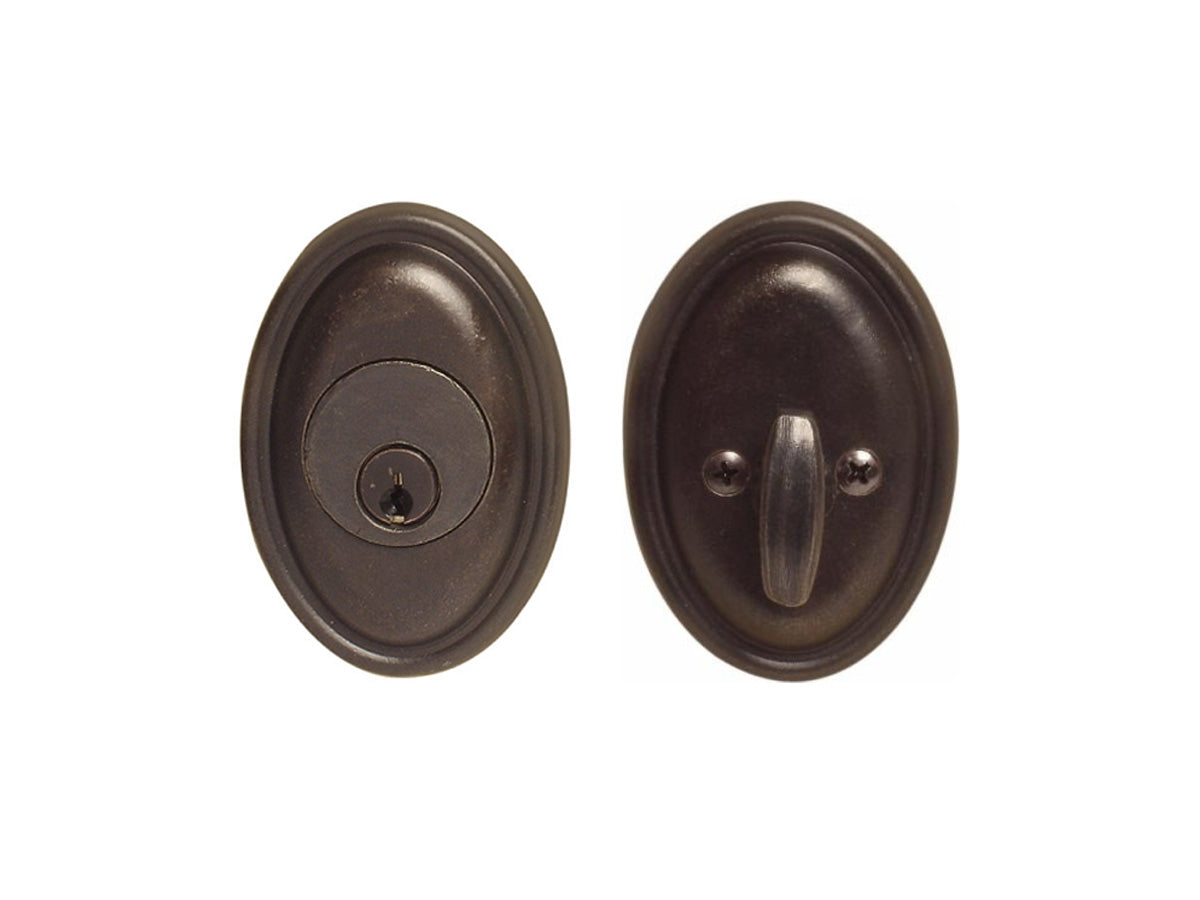 Emtek Tuscany #14 Deadbolt Medium Bronze Patina MB