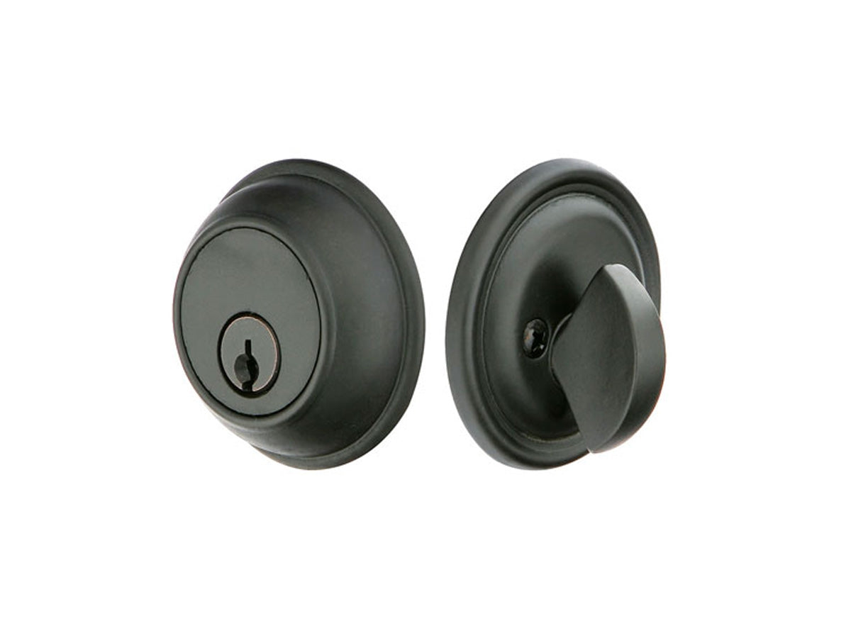 Emtek Tuscany Classic Deadbolt Flat Black Bronze Patina FB