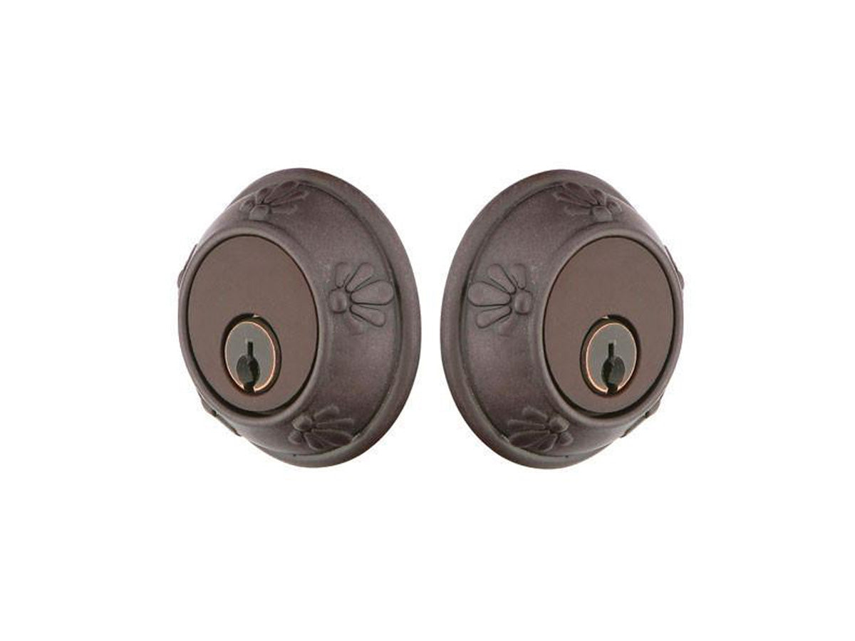 Emtek Tuscany Deadbolt Medium Bronze Patina MB