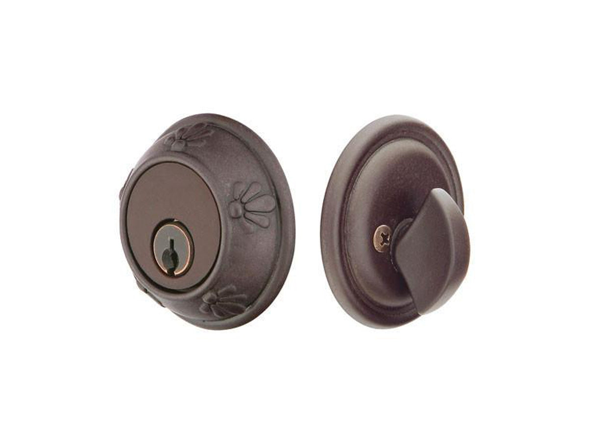 Emtek Tuscany Deadbolt Medium Bronze Patina MB