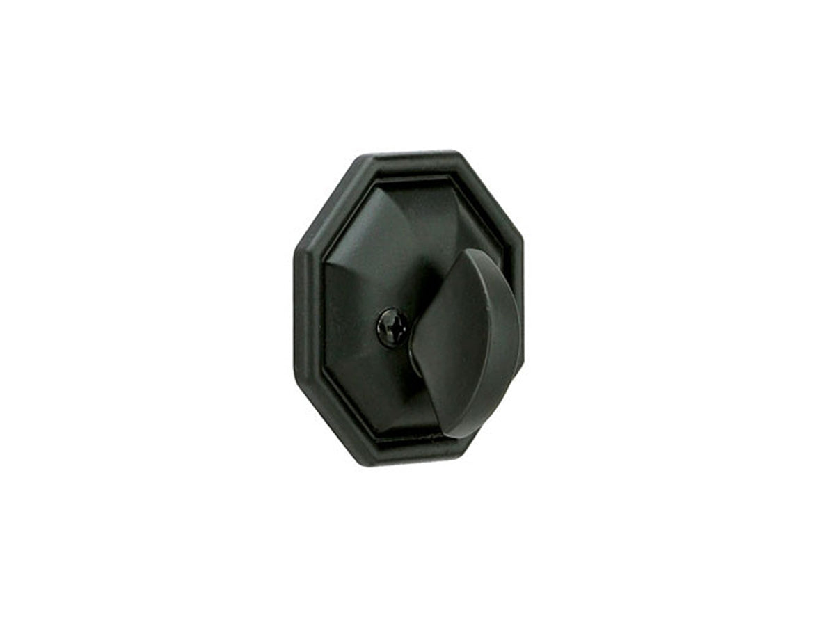Emtek Tuscany Octagon Deadbolt Flat Black Bronze Patina FB