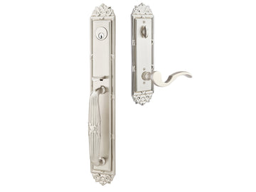 Emtek Versailles Mortise Entry Handleset Satin Nickel US15