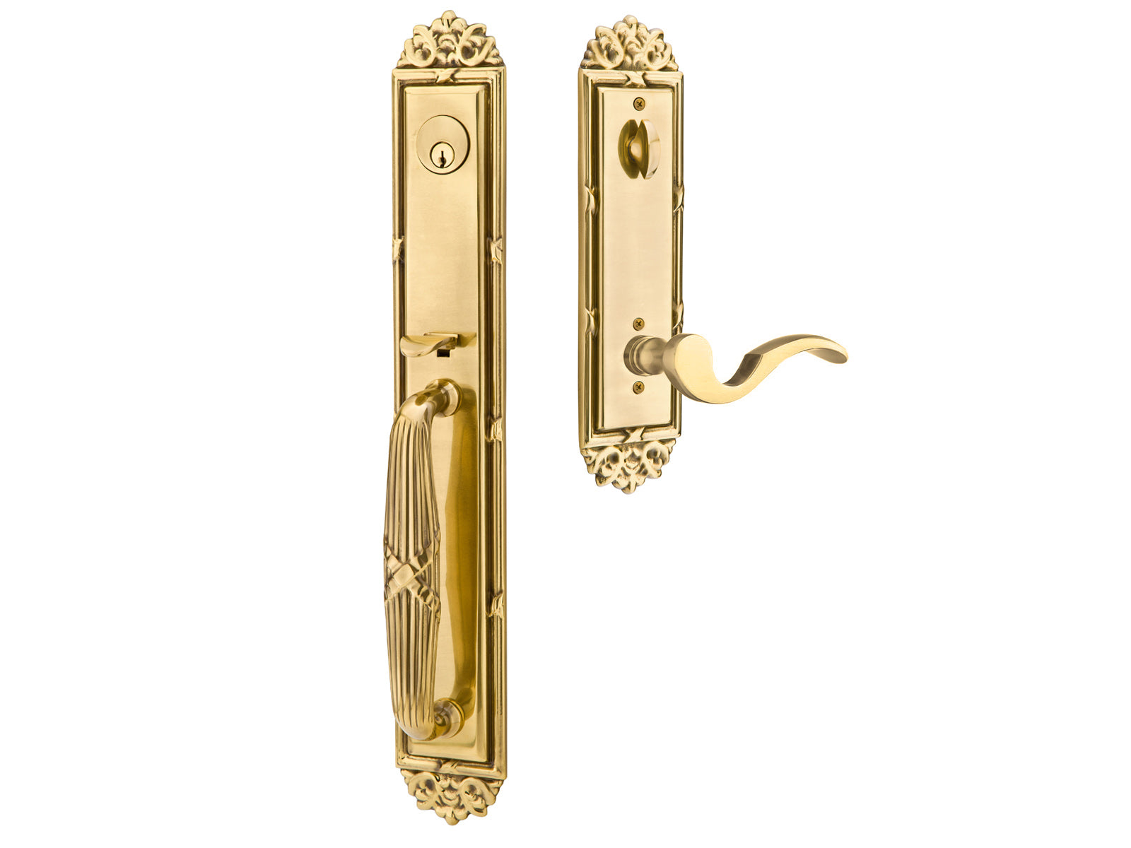 Emtek Versailles Mortise Entry Handleset French Antique US7
