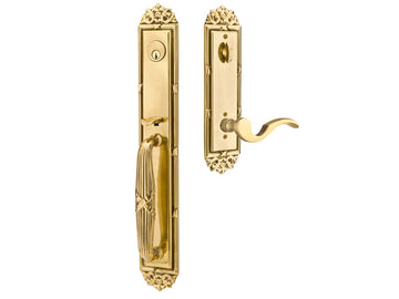 Emtek Versailles Mortise Entry Handleset French Antique US7