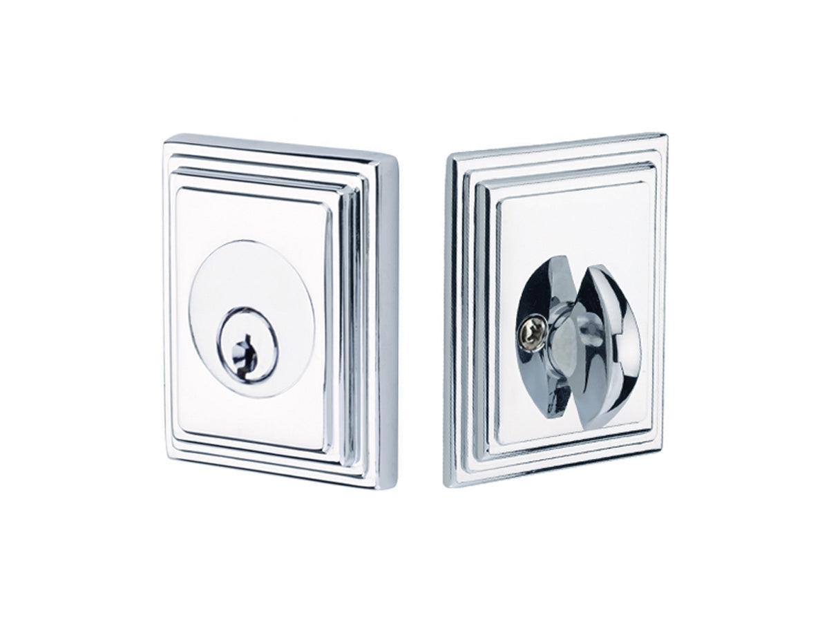 Emtek Brass Wilshire Deadbolt Polished Chrome US26