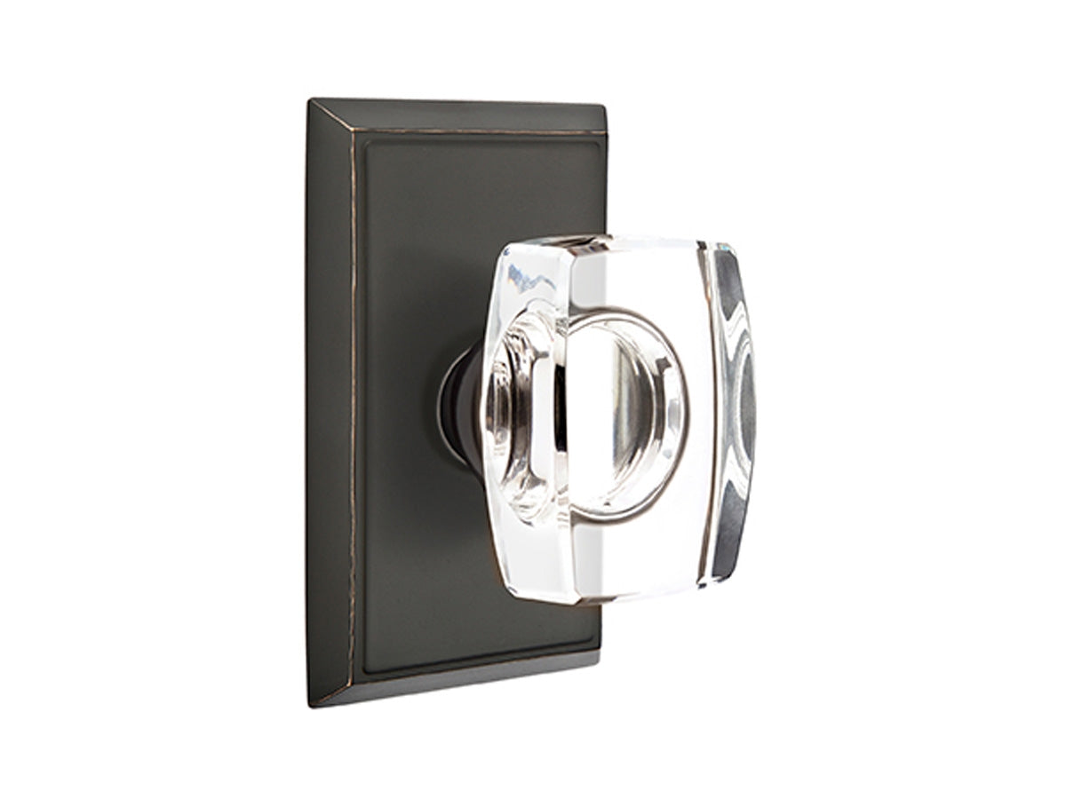Emtek Windsor Crystal Knob Oil Rubbed Bronze US10B