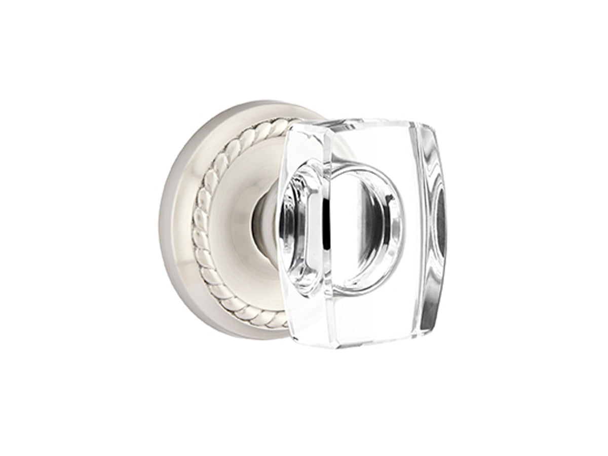 Emtek Providence Crystal Knob Satin Nickel US15
