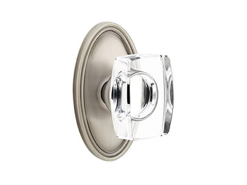 Emtek Windsor Crystal Knob Pewter US15A