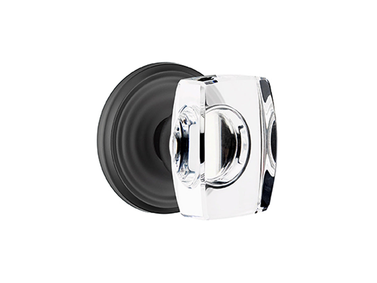 Emtek Windsor Crystal Knob Flat Black US19