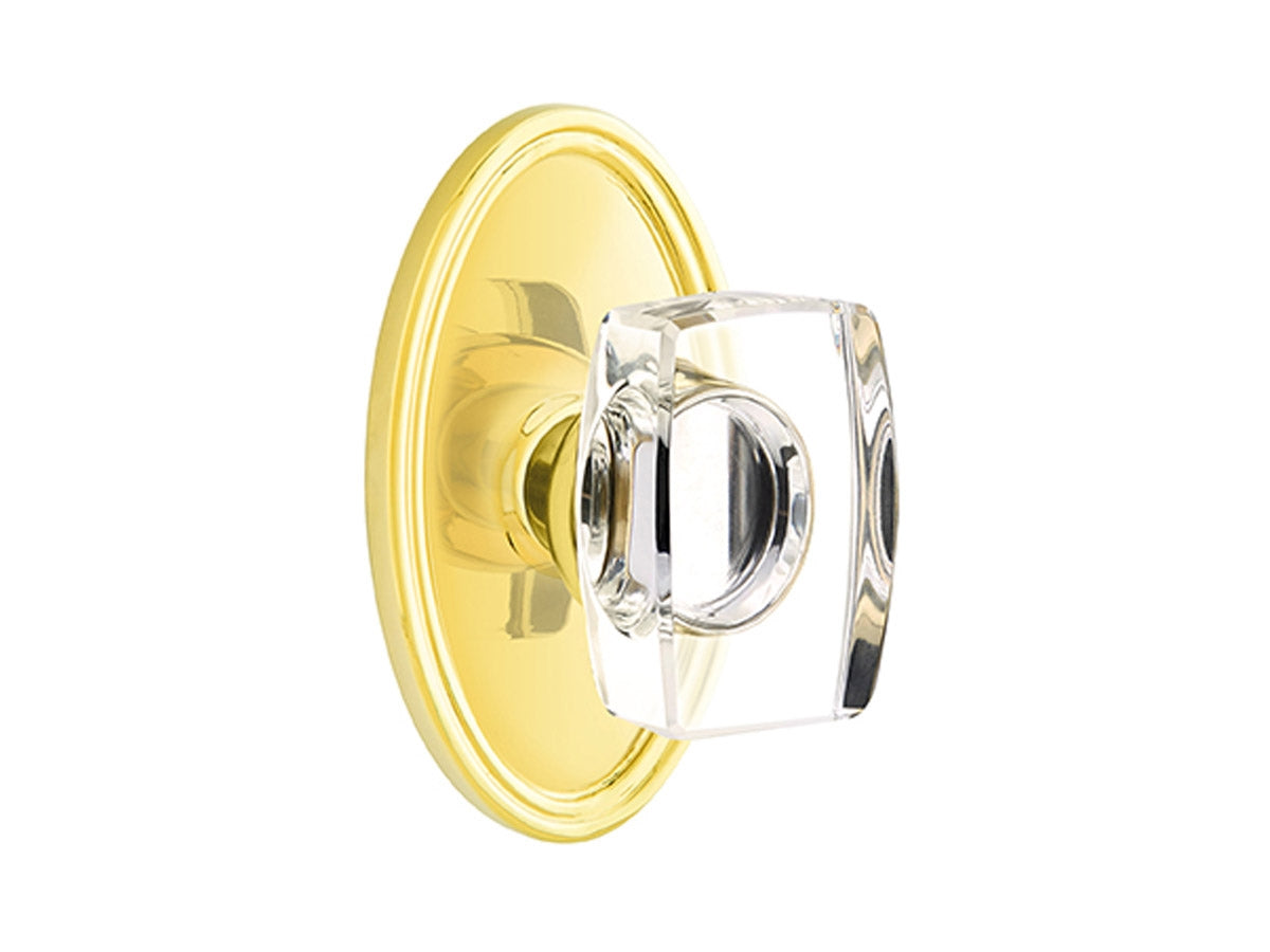 Emtek Windsor Crystal Knob Polished Brass US3
