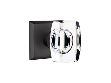 Emtek Windsor Crystal Knob Flat Black Bronze Patina FB