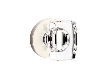 Emtek Windsor Crystal Modern Knob Polished Nickel US14