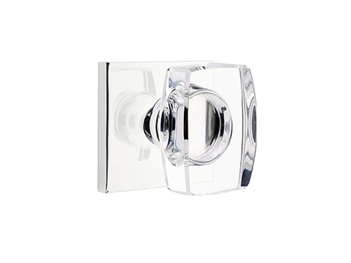 Emtek Windsor Crystal Modern Knob Polished Chrome US26