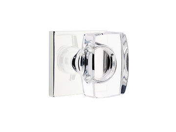 Emtek Windsor Crystal Modern Knob Polished Chrome US26