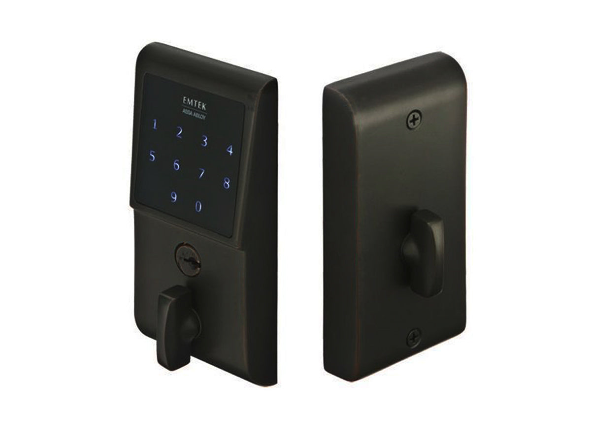Emtek EMTouch Keypad Deadbolt Flat Black US19