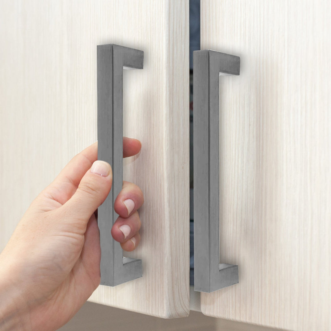 Mega Handles 5.5" Fargo Cabinet Pulls Satin Nickel SN (pack of 12)