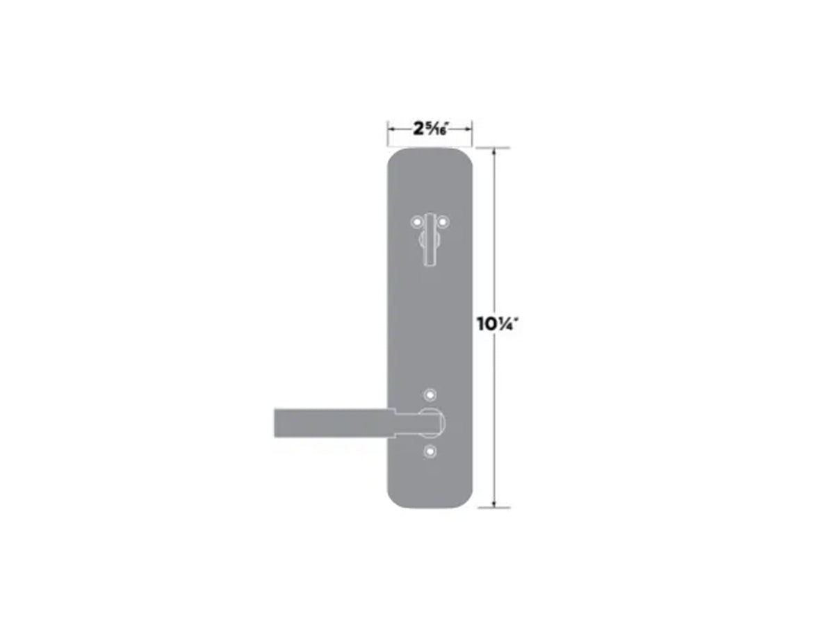 Sure-Loc Forma Sideplate Handleset - Dimensions