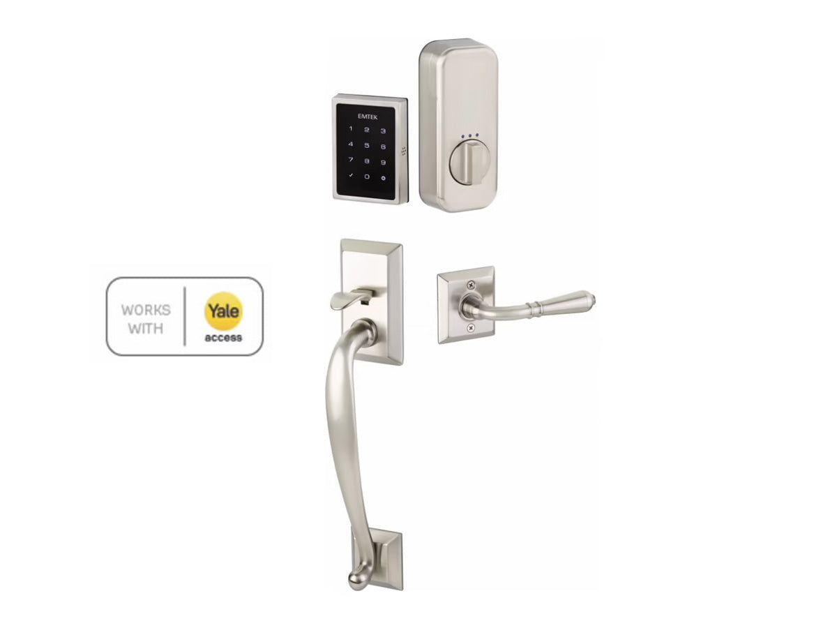 Emtek Franklin EMPowered Motorized Touchscreen SMART Keypad Entry Set