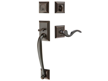 Emtek Franklin Tubular Entry Handleset Oil Rubbed Bronze US10B