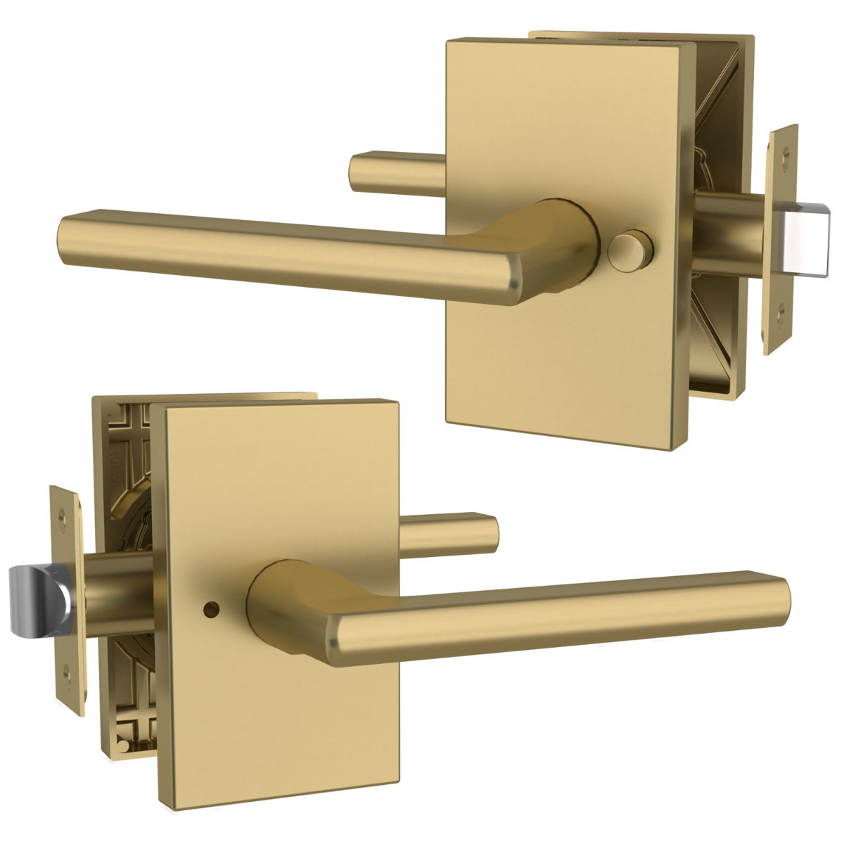 Mega Handles Glamor Lever Satin Brass SB